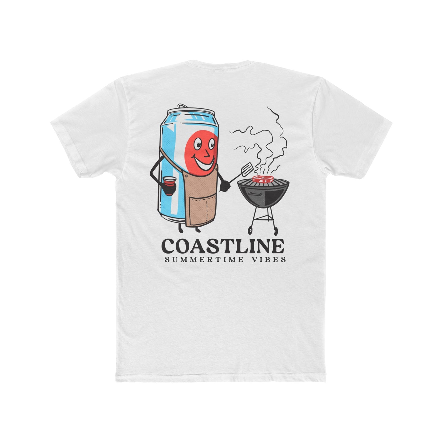 Coastline Summertime Vibes Fitted Cotton Tee