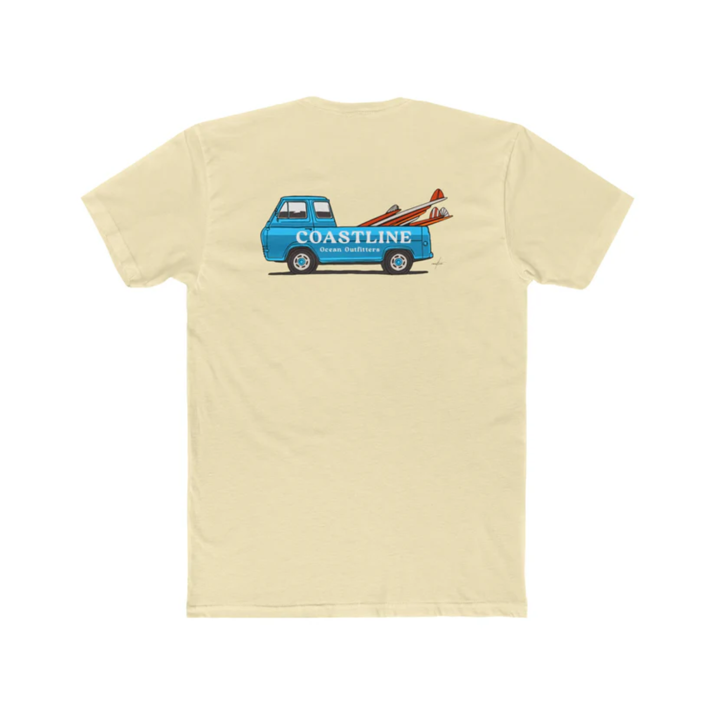 Coastline Van Fitted Cotton Tee