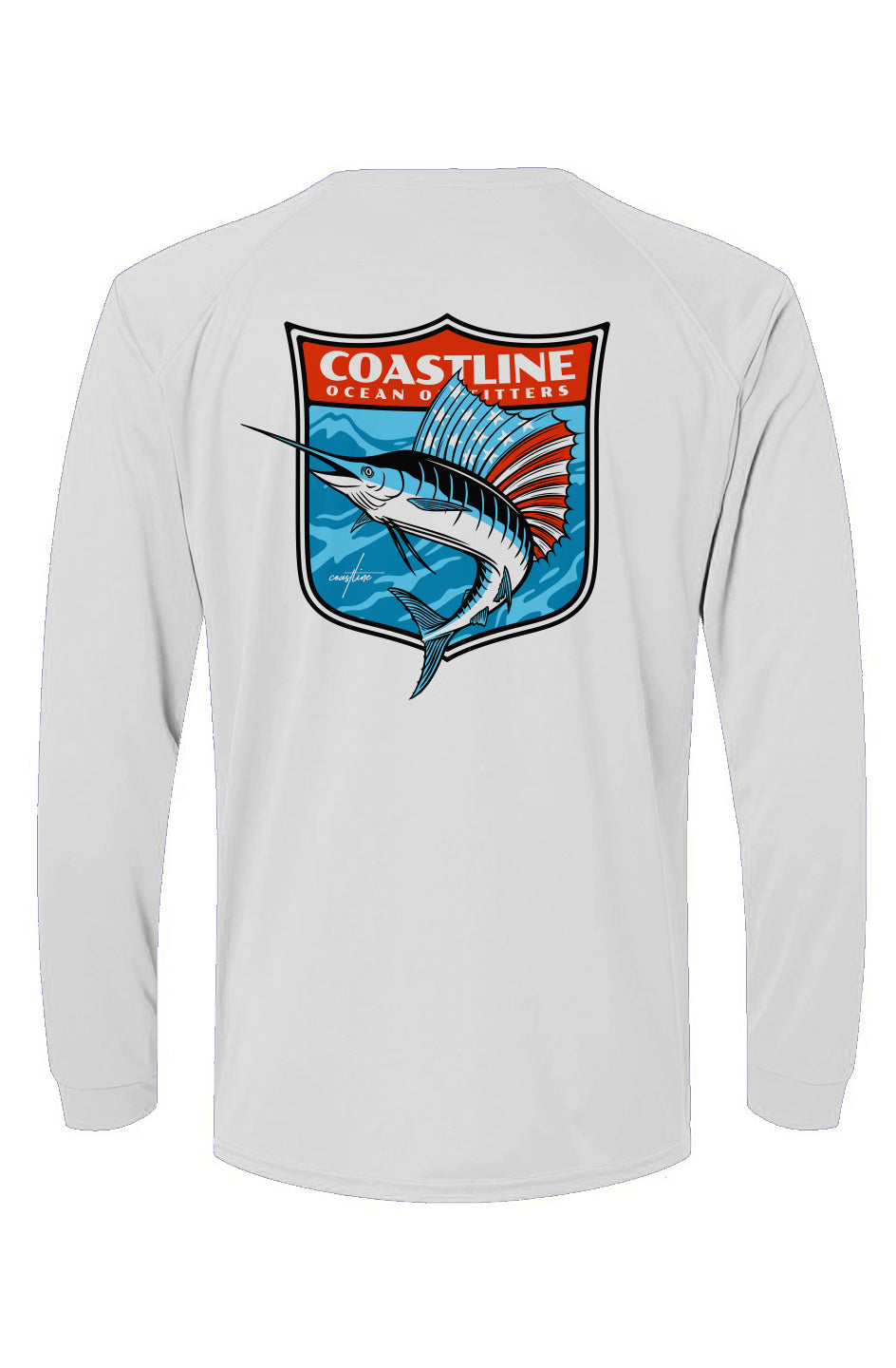 RED WHITE & BLUE SALTWATER PERFORMANCE LONGSLEEVE