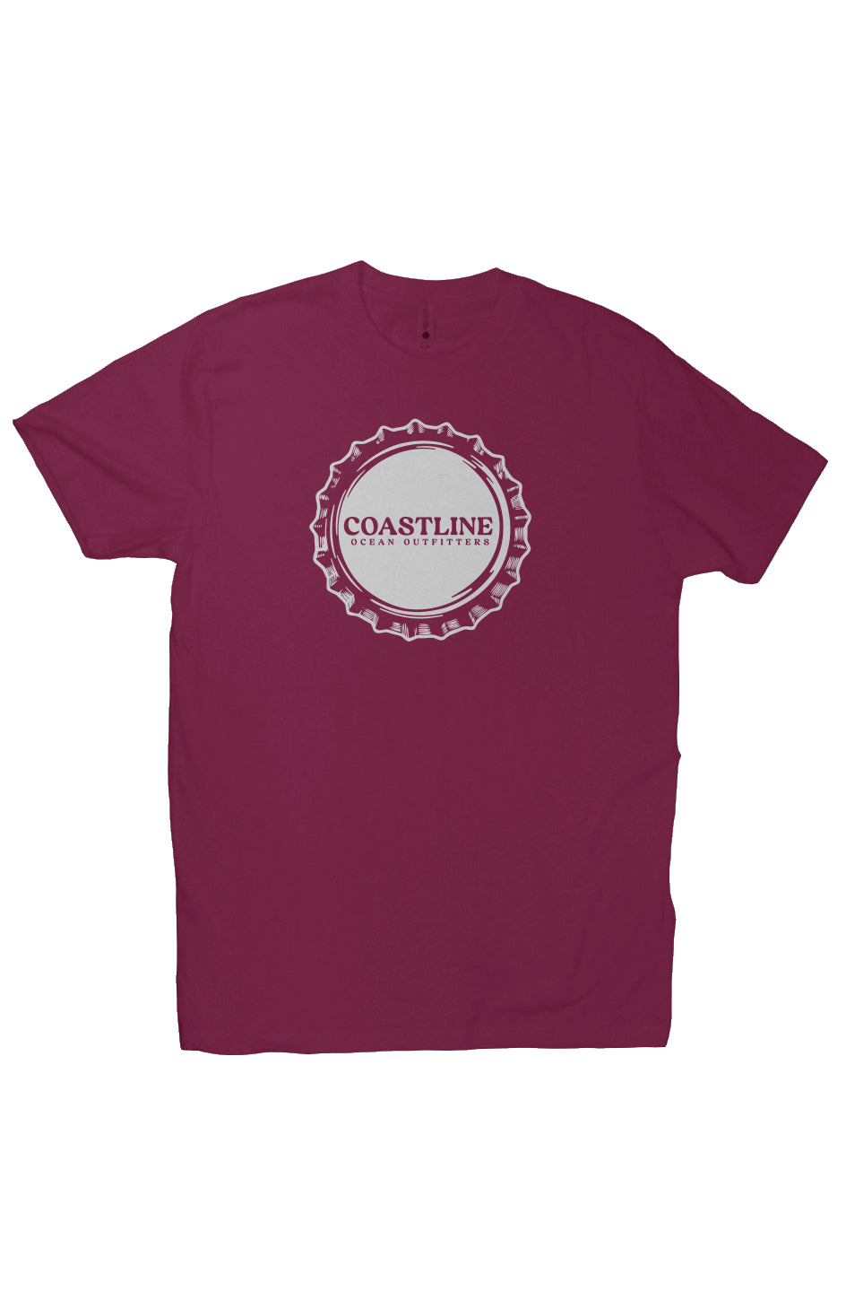 Coastline Bottle Cap Fitted Cotton Tee